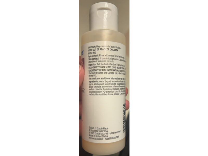 Ecolab Total Body Shampoo, 4 fl oz/118 mL