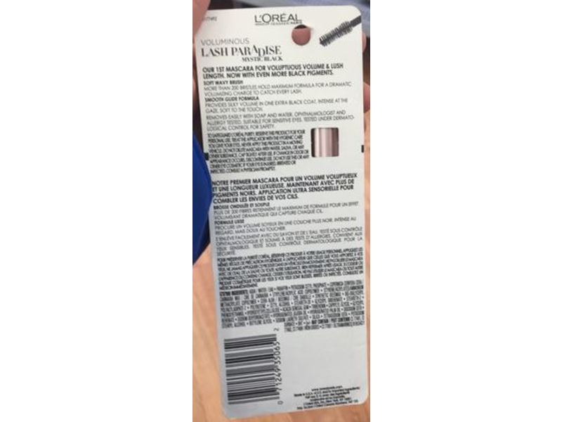 L'oreal Paris Voluminous Lash Paradise Mascara, 205 Mystic Black, 0.28 fl oz/8.5 mL
