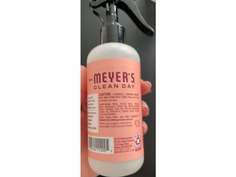 Mrs. Meyer’s Clean Day Room Freshener Spray, Rose Scent, 8 fl oz/236 mL