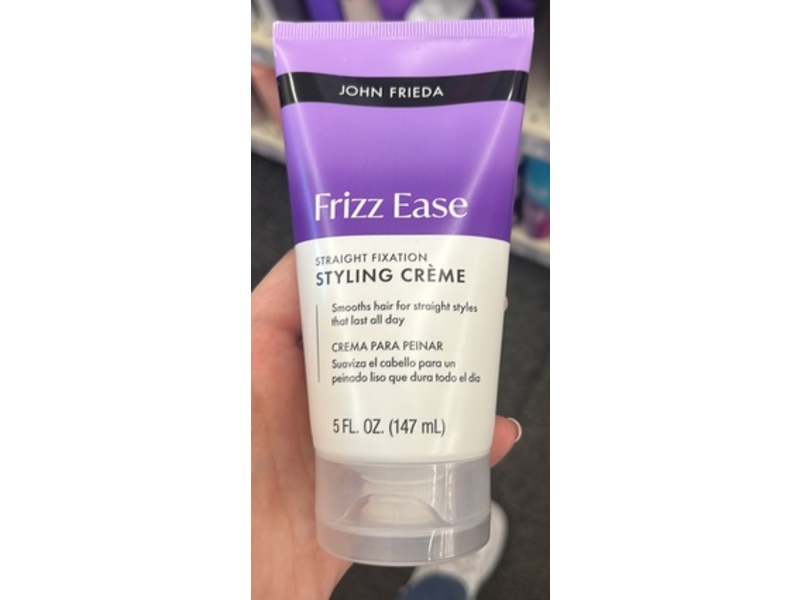John Frieda Frizz Ease Straight Fixation Styling Creme, 5 fl oz/147 mL