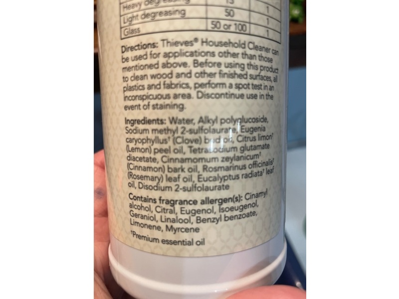 Young Living Thieves Household Cleaner, 14.4 fl oz/426 mL, Pack Of 3