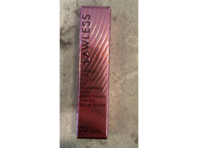 Lawless Forget the Filler Lip Plumping Line Smoothing Tinted Balm Stick, Juicy Watermelon, 0.1 oz/2.9 mL