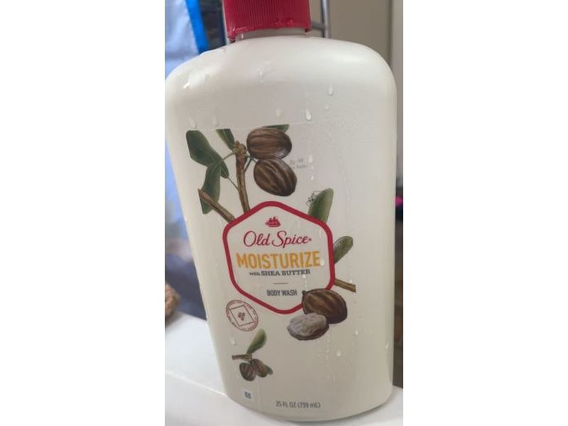 Old Spice Moisturize Body Wash, Shea Butter, 25 fl oz/739 mL