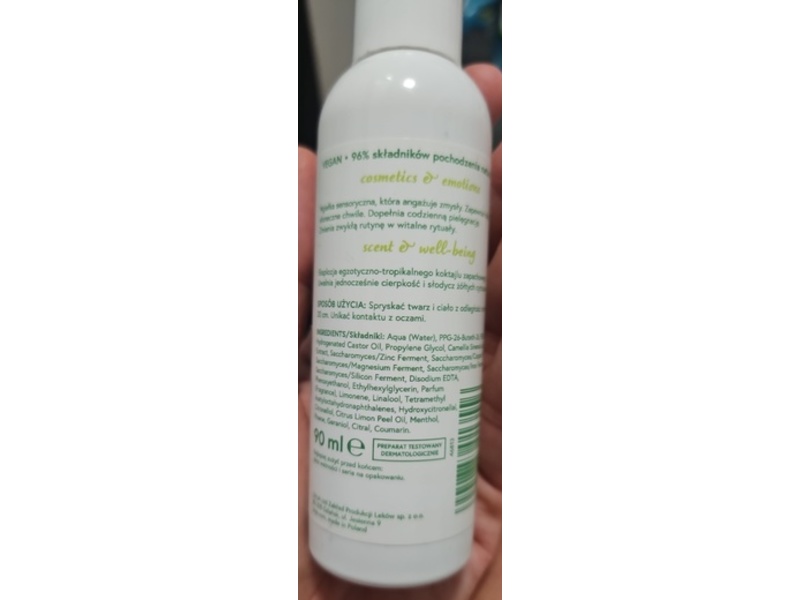 Ziaja Face & Body Mist, Tropical & Citrus, 90 mL