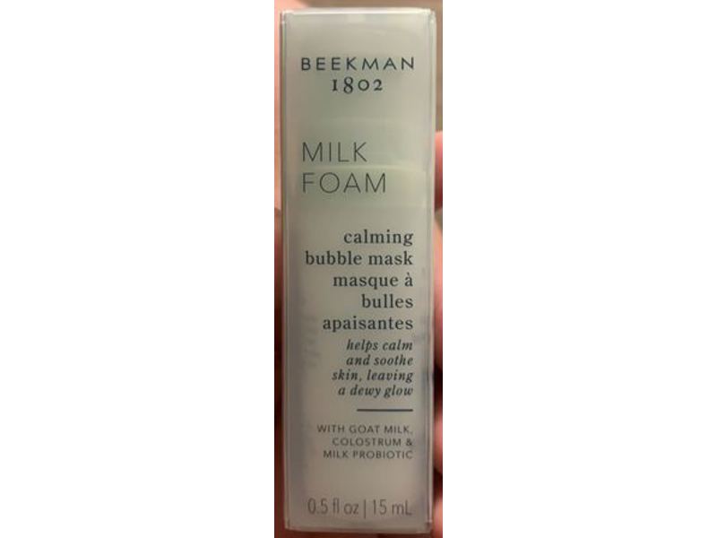 Beekman 1802 Milk Foam Calming Bubble Mask, 0.5 fl oz/15 mL