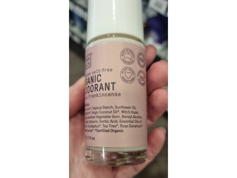 Noosa Basics Organic Deodorant, Rose & Frankincense, 1.7 fl oz/50 mL