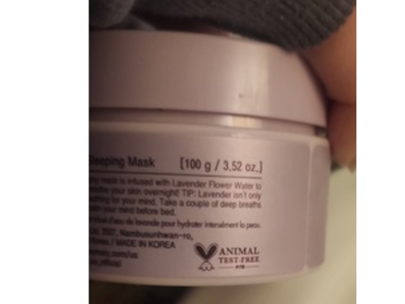 Tonymoly I'm Lavender Lullaby Sleeping Mask, 3.52 fl oz/100 g