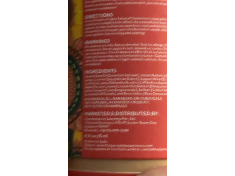 Iyura Turmerisa Double Turmeric Facial Essence, 0.5 fl oz/15 mL