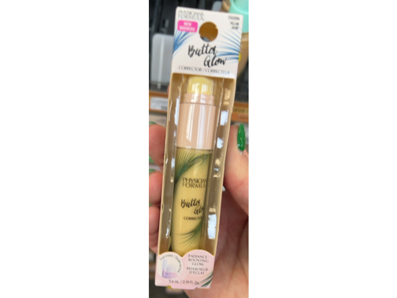 Physicians Formula Butter Glow Corrector, Yellow, 0.19 fl oz/5.6 mL