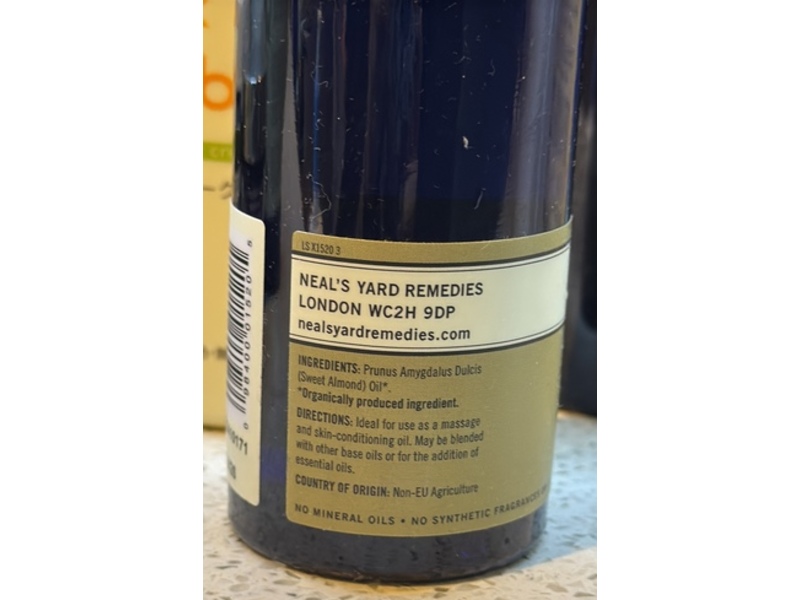 Neal's Tard Remedies Almond Oil, 3.38 fl oz/100 mL