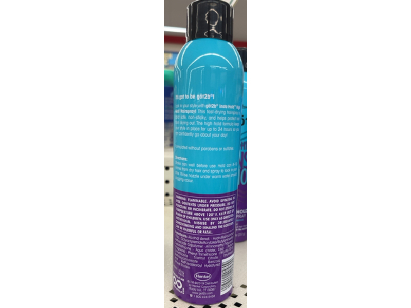 Schwarzkopf Got2b Hair Spray, High Insta Hold, 9.1 oz