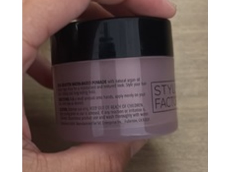 Style Factor Edgebooster Strong Hold Water-Based Pomade, Acacia, 0.85 oz/24 g