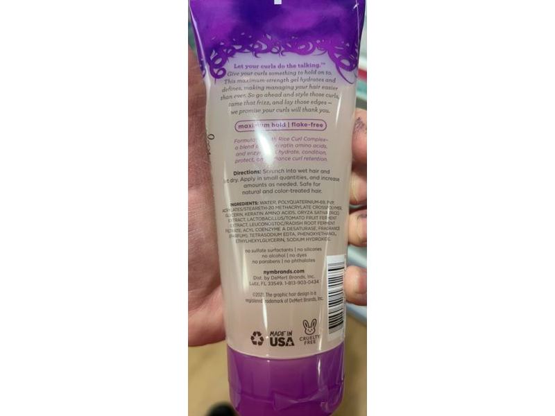 Not Your Mother's Lasting Definition Hard Hold Gel, Curl Talk, 6 fl oz/177 mL