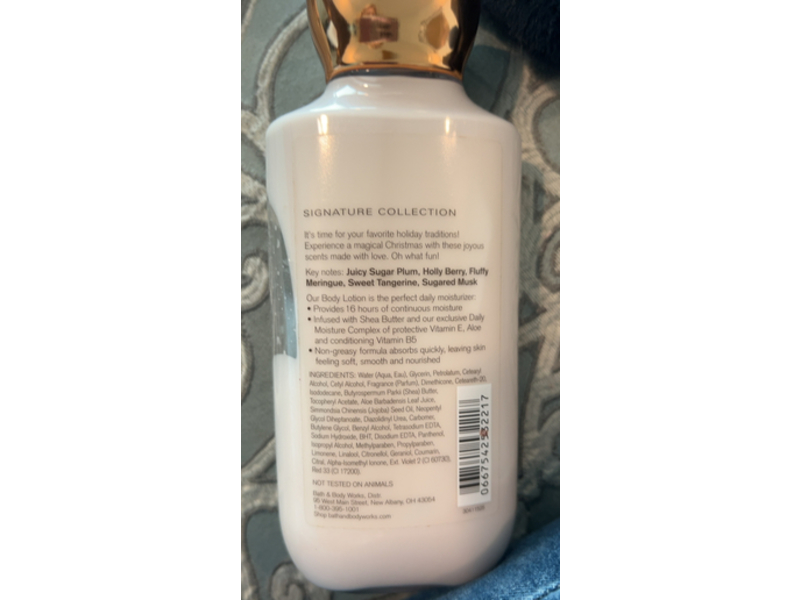 Bath & Body Works Body Lotion, Sugar Plum Swirl, 8 fl oz/236 mL