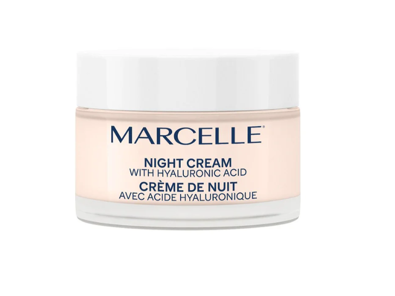 Marcelle Night Cream, Hyaluronic Acid, 2.5 fl oz/75 mL