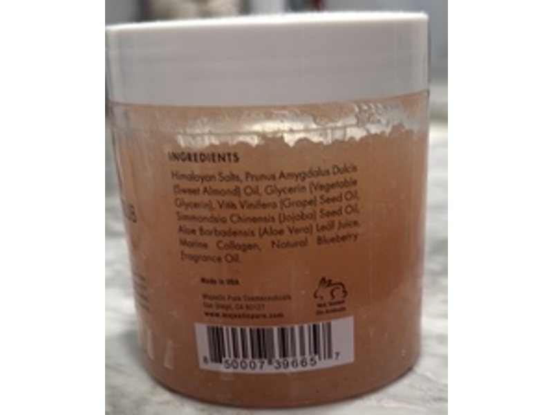 Majestic Pure Himalayan Scrub, Marine Collagen and Sweet Almond Oil, 10 oz/283 g