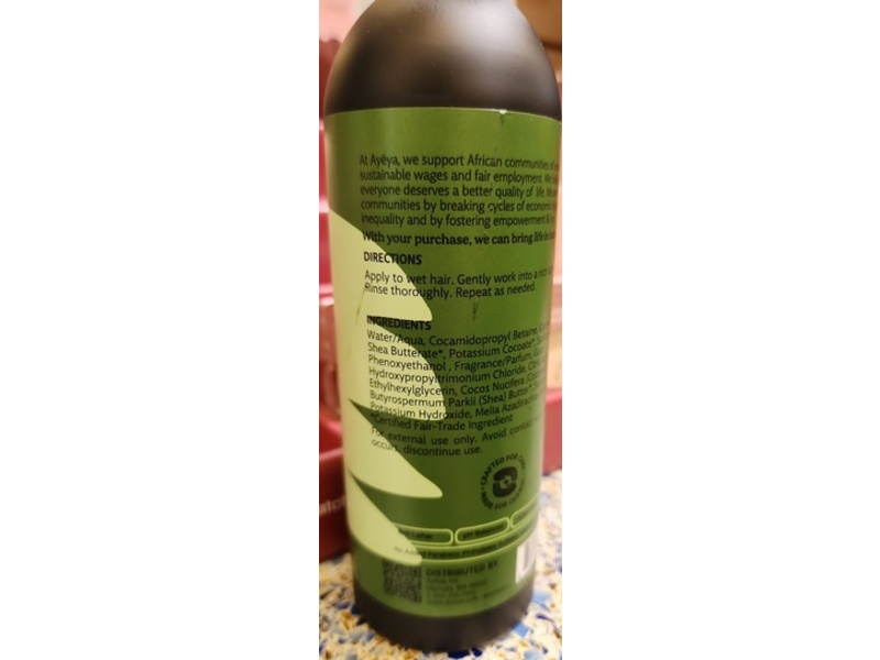 Ayeya Nourishing Shampoo, Reset, 12 fl oz/354 mL