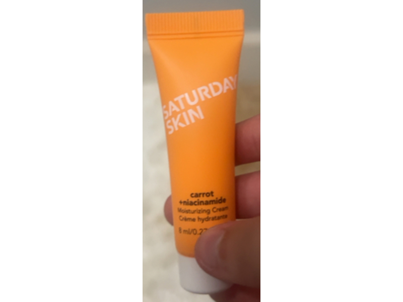 Saturday Skin Moisturizing Cream, Carrot + Niacinamide, 27 fl oz/8 mL