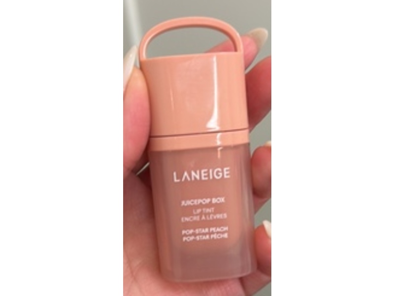 Laneige Juicepop Box Lip Tint, Pop-Star Peach, 0.15 oz/4.5 g