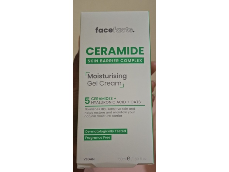 Face Facts Ceramide Skin Barrier Complex Moisturising Gel Cream, 169 fl oz/50 mL