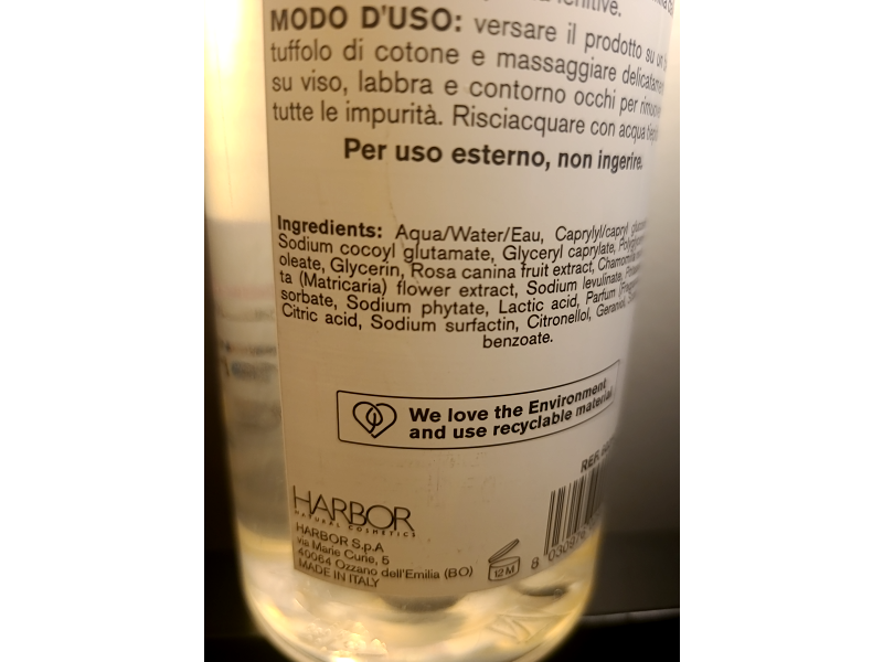 Harbor Micellar Cleansing Water, Rose, 16.2 fl oz/480 mL