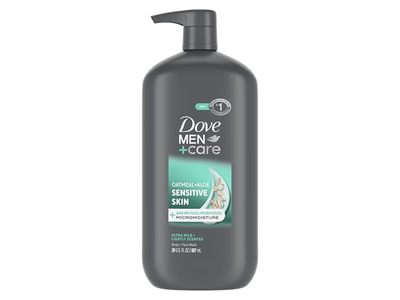 Dove Men + Care Body + Face Wash, Oatmeal + Aloe, 30 fl oz/887 mL