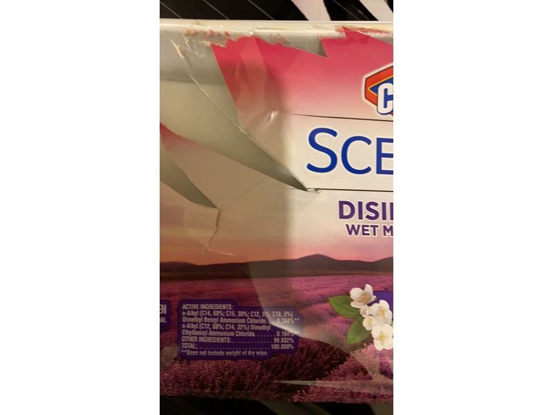 Clorox Scentiva Disinfecting Mopping Cloths, Tuscan Lavender & Jasmine, 12 Count