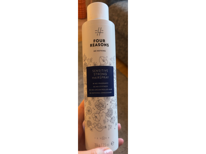 Four Reasons No Nothing Sensitive Strong Hairspray, 7.5 oz/214 g