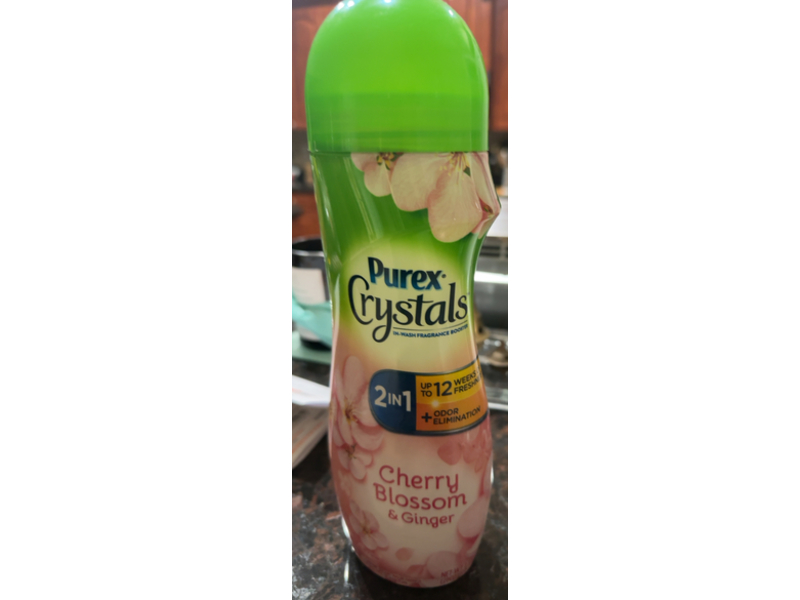 Purex Crystals 2 In 1 In - Wash Fragrance Booster, Cherry Blossom & Ginger, 21 oz/595 g