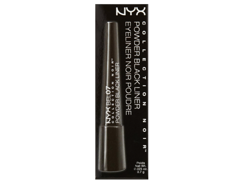 NYX Professional Makeup Collection Noir Powder Liner, Black, 0.25 oz/0.7 g