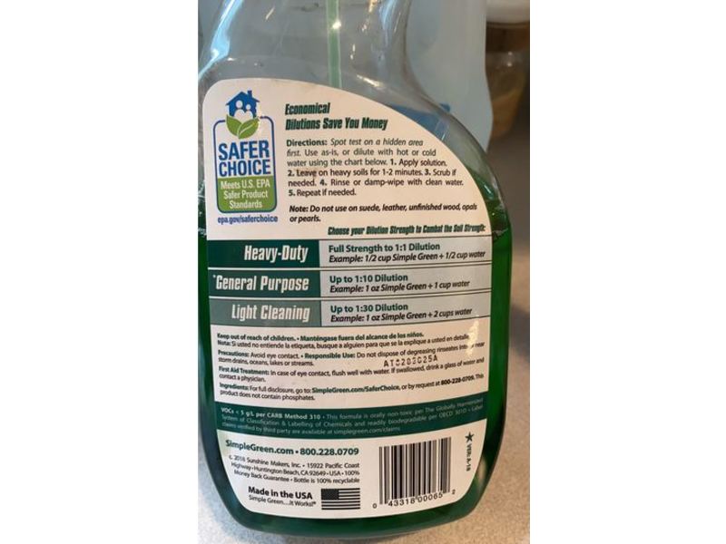 Simple Green All Purpose Cleaner, 32 fl oz/946 mL