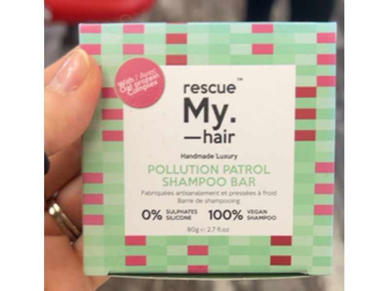 Rescue My. Hair Pollution Patrol Shampoo Bar, 2.7 fl oz/80 g
