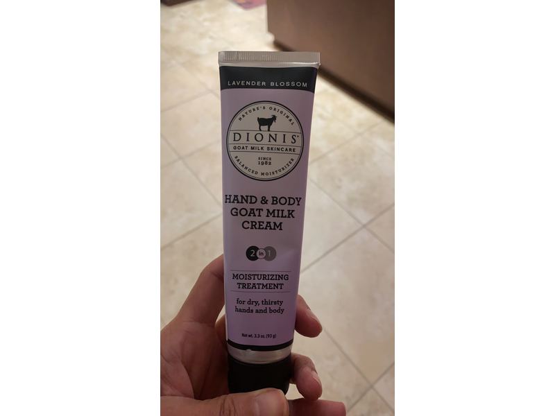 Dionis Hand & Body Cream, Lavender Blossom, 3.3 oz/93 g