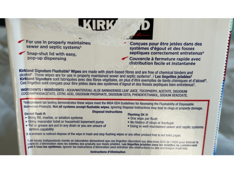 Kirkland Signature Flushable Wipes, 640 Count