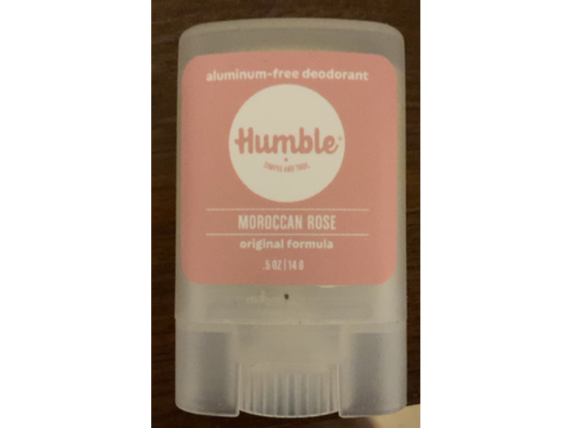 Humble Deodorant, Moroccan Rose, 0.5 oz/14 g