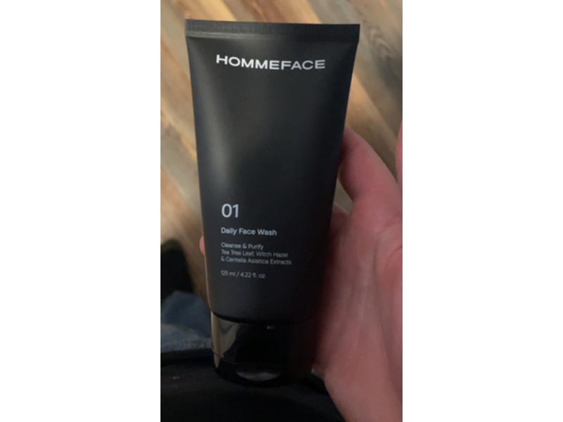 HommeFace Daily Face Wash, 4.22 fl oz/125 mL