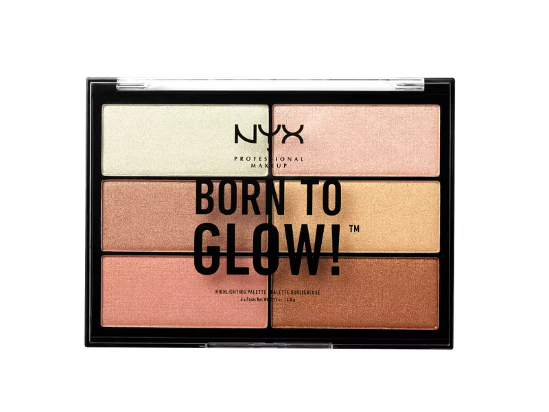 NYX Professional Makeup Born To Glow Highlighting Palette, 0.19 oz