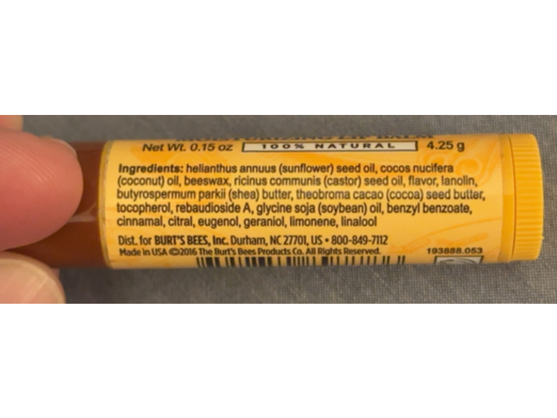 Burt's Bees Moisturizing Lip Balm, Ginger Spice, 0.15 oz/4.25 g