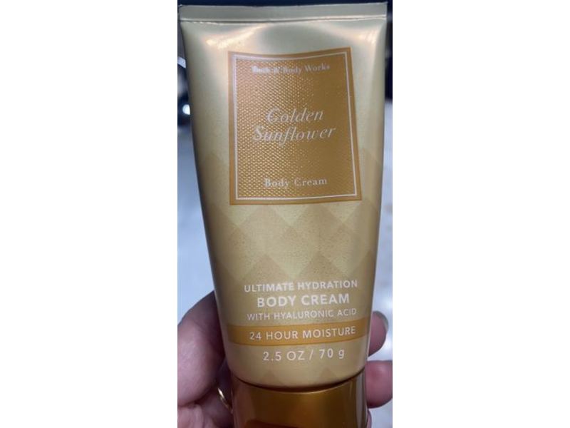 Bath & Body Works Ultimate Hydration Body Cream, Golden Sunflower, 2.5 oz/70 g