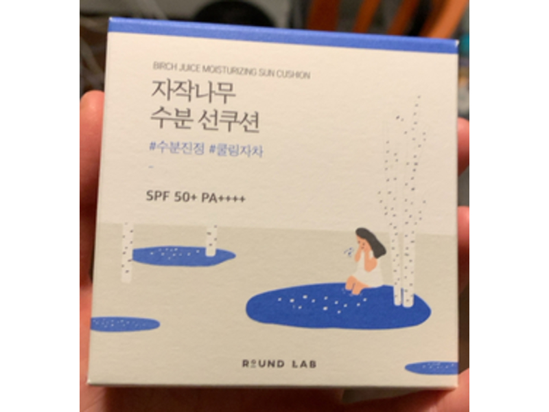 Round Lab Birch Juice Moisturizing Sun Cushion, SPF 50+ PA++++, 15 g