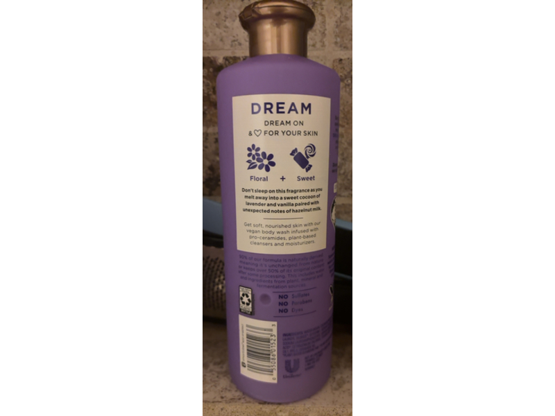 Beloved Dream Vegan Body Wash, Lavender Bouquet + Pro - Ceramides, 18 fl oz