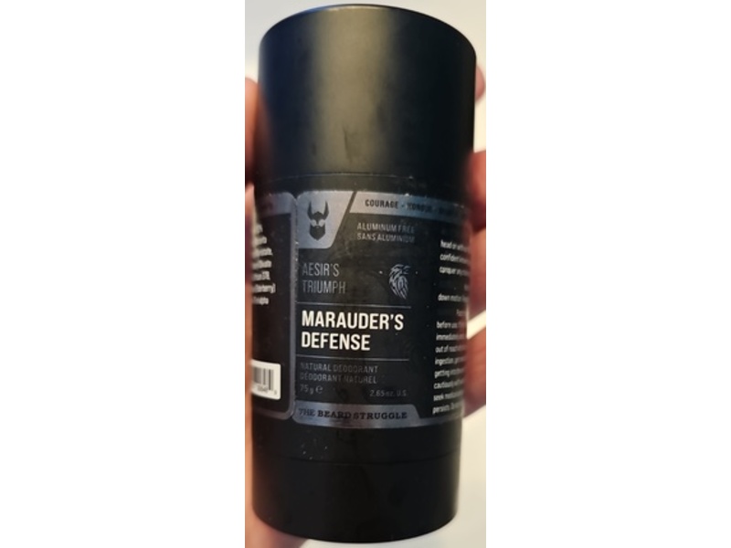 The Beard Struggle Aesir's Triumph Marauder's Defense Deodorant for Men, 2.65 oz/75 g