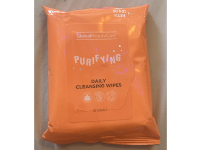 Global Beauty Care Purifying Daily Cleansing Wipes, 25 Count