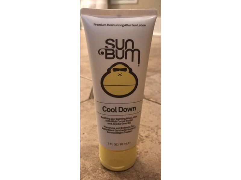 Sun Bum Premium Moisturizing After Sun Lotion, Cool Down, 3 fl oz/88 mL