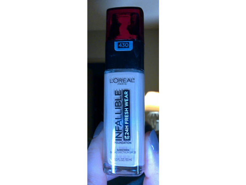 L'Oréal Paris Infallible Fresh Wear Foundation, 430 Ivory Buff, 1 fl oz/30 mL