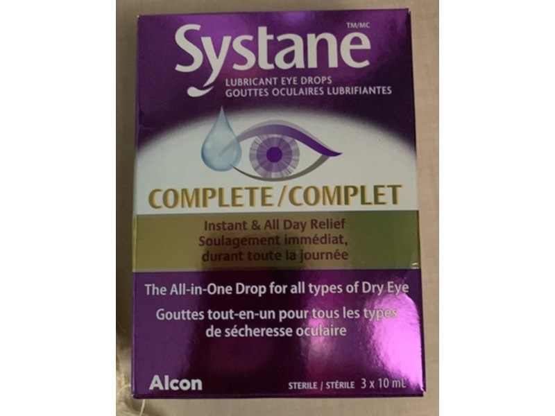 Systane Complete Instant & All Day Relief Lubricant Eye Drops, 10 mL