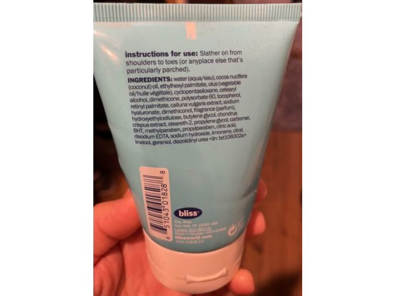 Bliss Body Butter, Lemon + Sage, 4.0 fl oz/120 mL