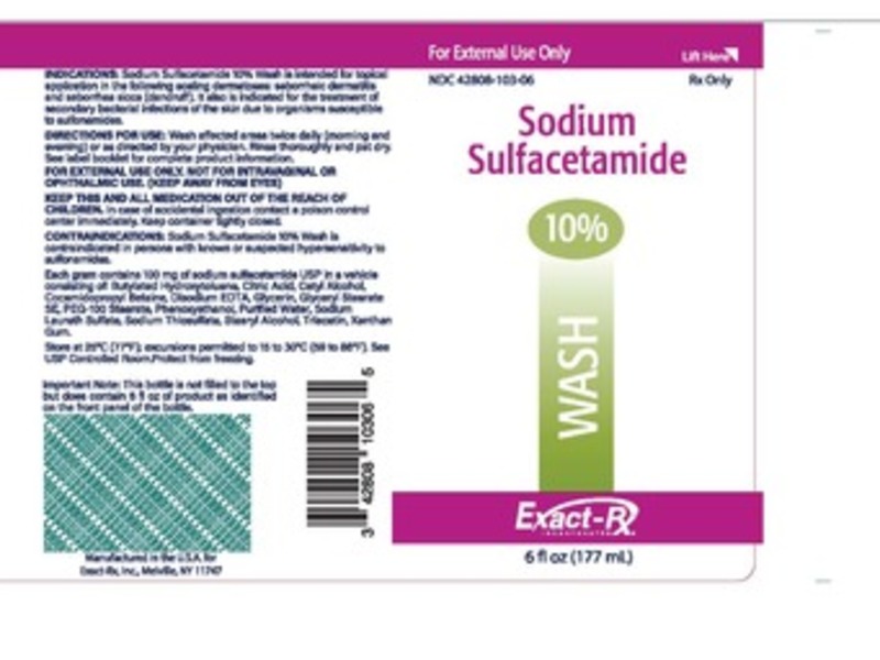 Sodium Sulfacetamide Wash, 10%, 6 fl oz/177 mL, Exact-Rx (RX)