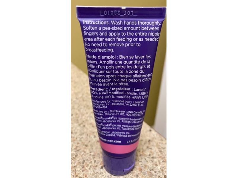 Lansinoh Nipple Cream, HPA Lanolin, 1.41 oz/40 g