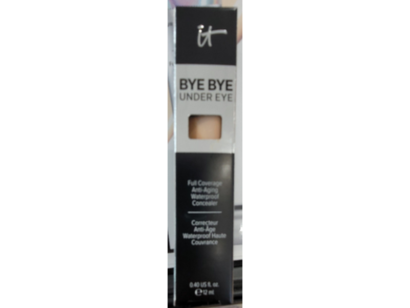 It Cosmetics Bye Bye Under Eye Full Coverage Anti-Aging Waterproof Concealer, 21.0 Medium Tan, 0.40 fl oz/12 mL